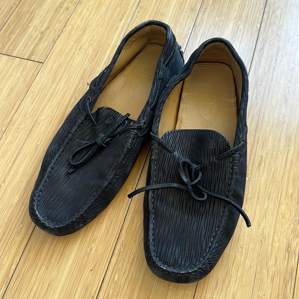 Tods loafers black